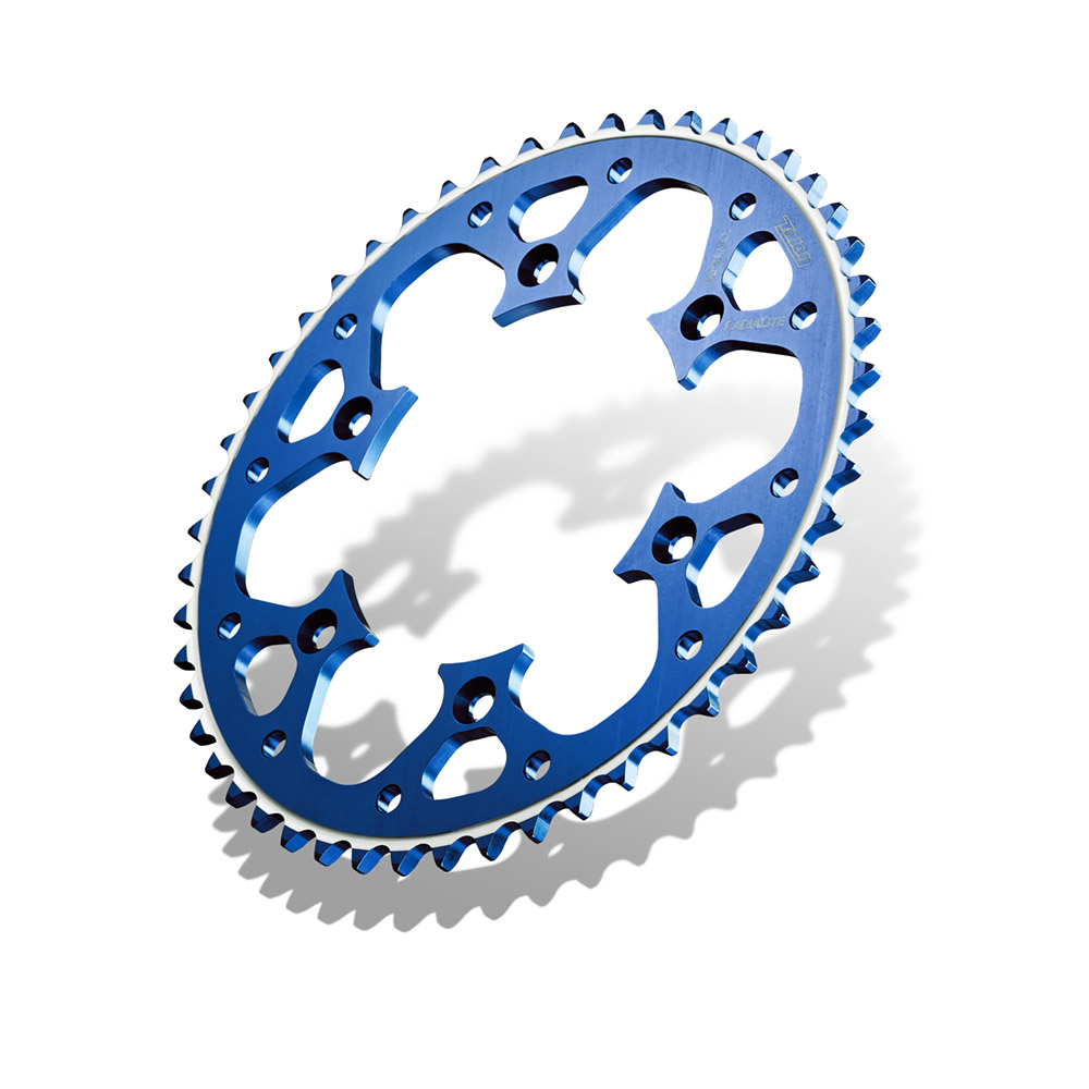 TALON REAR SPROCKET KTM/HUSKY/GAS SX50 14-23,  TC50 17-23,  MC50 21-23 42T BLUE